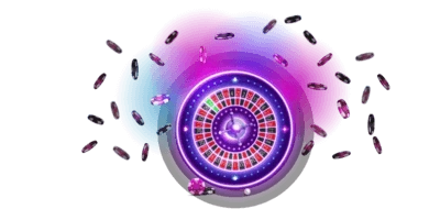Colorful roulette wheel